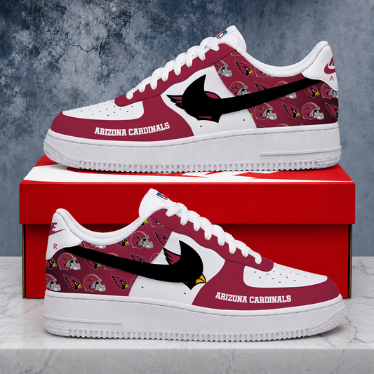 FINAL SALE - NEW CUSTOMIZED NFL20 ARC ARIZONA CARDINALS AF1 SHOES