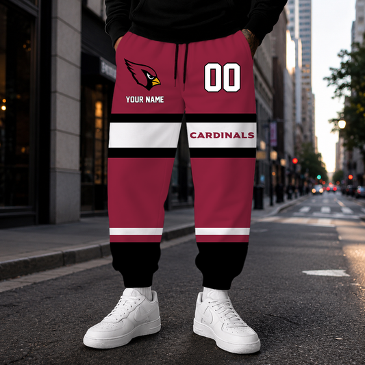 EXCLUSIVE EDITION - NEW CUSTOMIZED NFL20 ARC ARIZONA CARDINALS SWEATPANTS