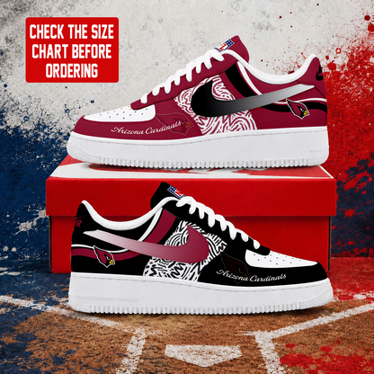 FLASH SALE - NEW CUSTOMIZED NFL20 ARC ARIZONA CARDINALS AF1 SHOES