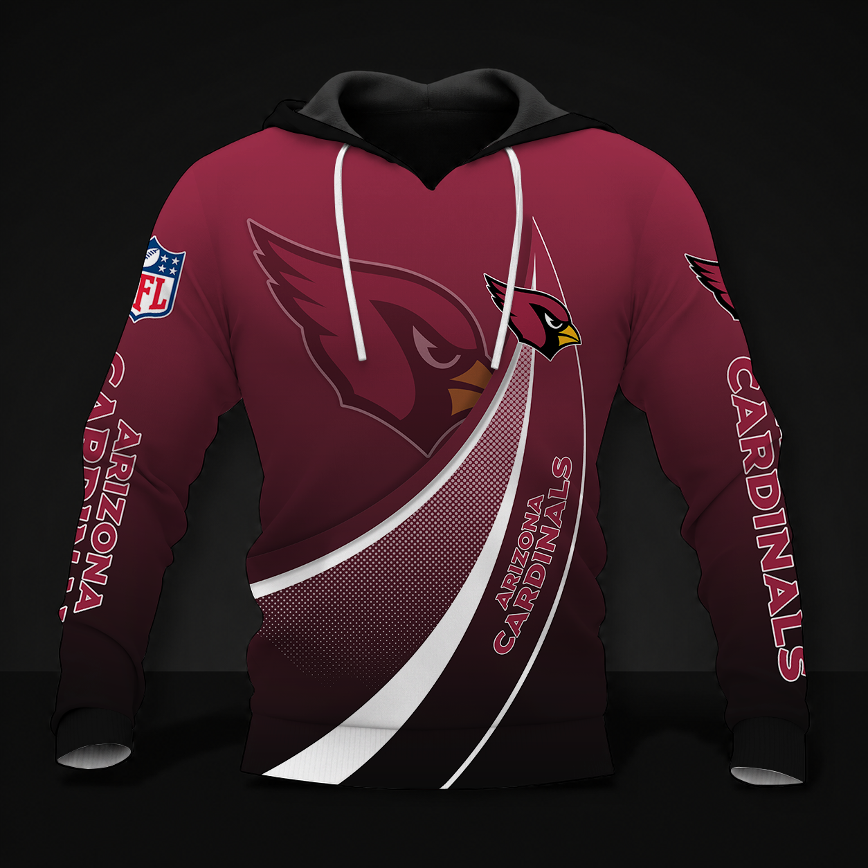 FINAL SALE - NEW CUSTOMIZED NFL20 ARC ARIZONA CARDINALS POLO SHIRT, ZIP POLO SHIRT, T-SHIRT, HOODIE, ZIP HOODIE & SWEATSHIRT