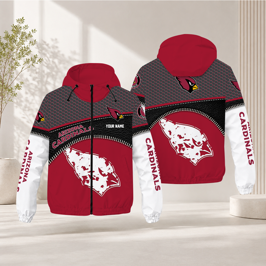 HOT DEAL - NEW CUSTOMIZED NFL20 ARC ARIZONA CARDINALS WINDBREAKER JACKET