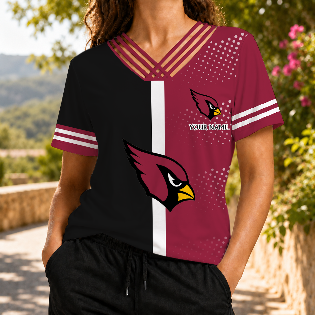 VIRAL EDITION - NEW CUSTOMIZED NFL20 ARC ARIZONA CARDINALS V-NECK SHIRT