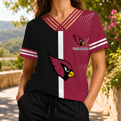 VIRAL EDITION - NEW CUSTOMIZED NFL20 ARC ARIZONA CARDINALS V-NECK SHIRT