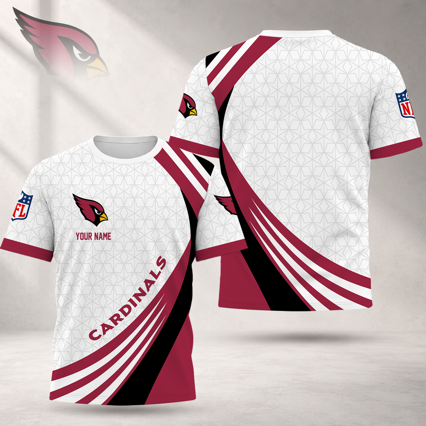 FINAL SALE - NEW CUSTOMIZED NFL20 ARC ARIZONA CARDINALS T-SHIRT, POLO SHIRT, ZIP POLO SHIRT, SWEATSHIRT, HOODIE & ZIP HOODIE