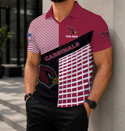 FINAL SALE - NEW CUSTOMIZED NFL20 ARC ARIZONA CARDINALS POLO SHIRT