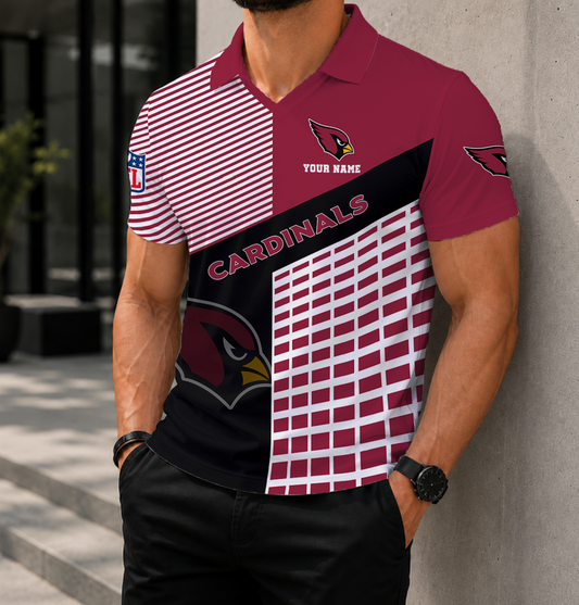 FINAL SALE - NEW CUSTOMIZED NFL20 ARC ARIZONA CARDINALS POLO SHIRT