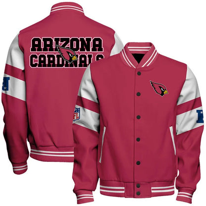 VIRAL EDITION - NEW CUSTOMIZED NFL20 ARC ARIZONA CARDINALS SATIN VARSITY & BASEBALL JACKET