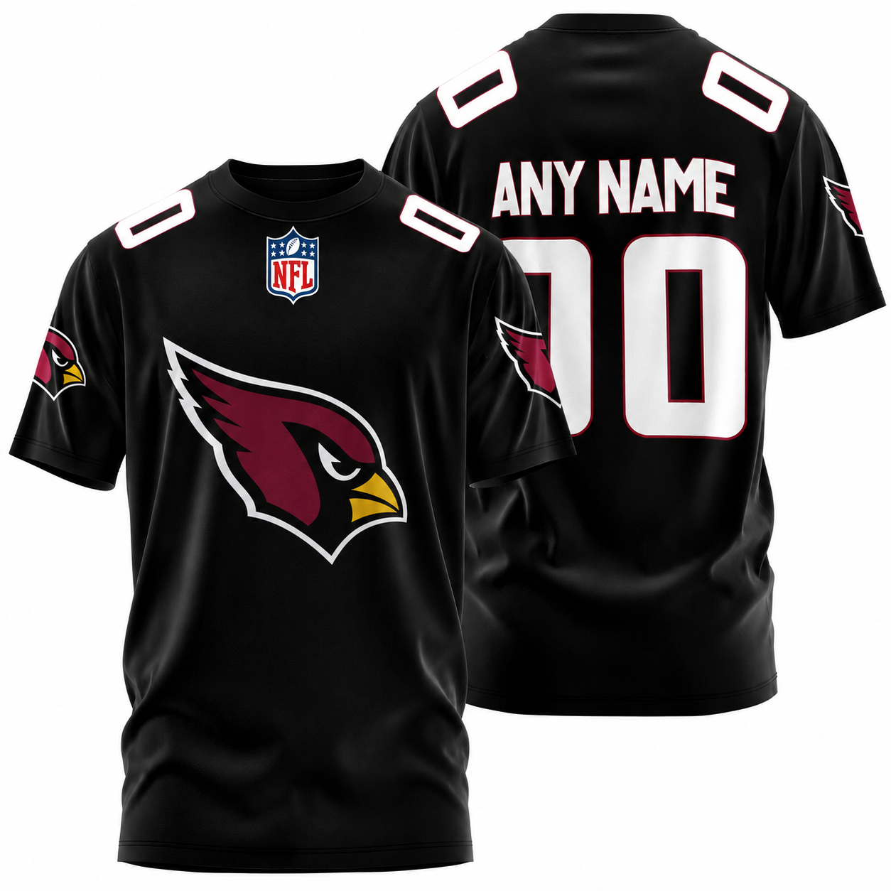 FINAL SALE - NEW CUSTOMIZED NFL20 ARC ARIZONA CARDINALS T-SHIRT, POLO SHIRT, ZIP POLO SHIRT, SWEATSHIRT, HOODIE & ZIP HOODIE