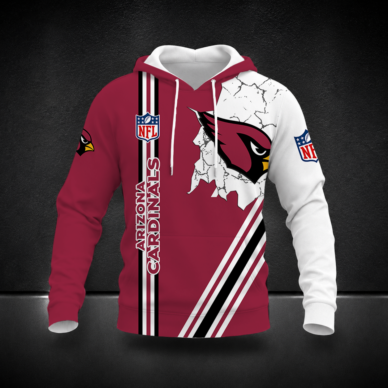 FINAL SALE- NEW CUSTOMIZED NFL20 ARC ARIZONA CARDINALS T-SHIRT, POLO SHIRT, ZIP POLO SHIRT, SWEATSHIRT, HOODIE & ZIP HOODIE