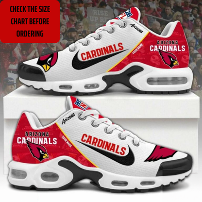 LIMITED EDITION - NEW CUSTOMIZED NFL20 ARC ARIZONA CARDINALS AIR MAX PLUS SNEAKERS