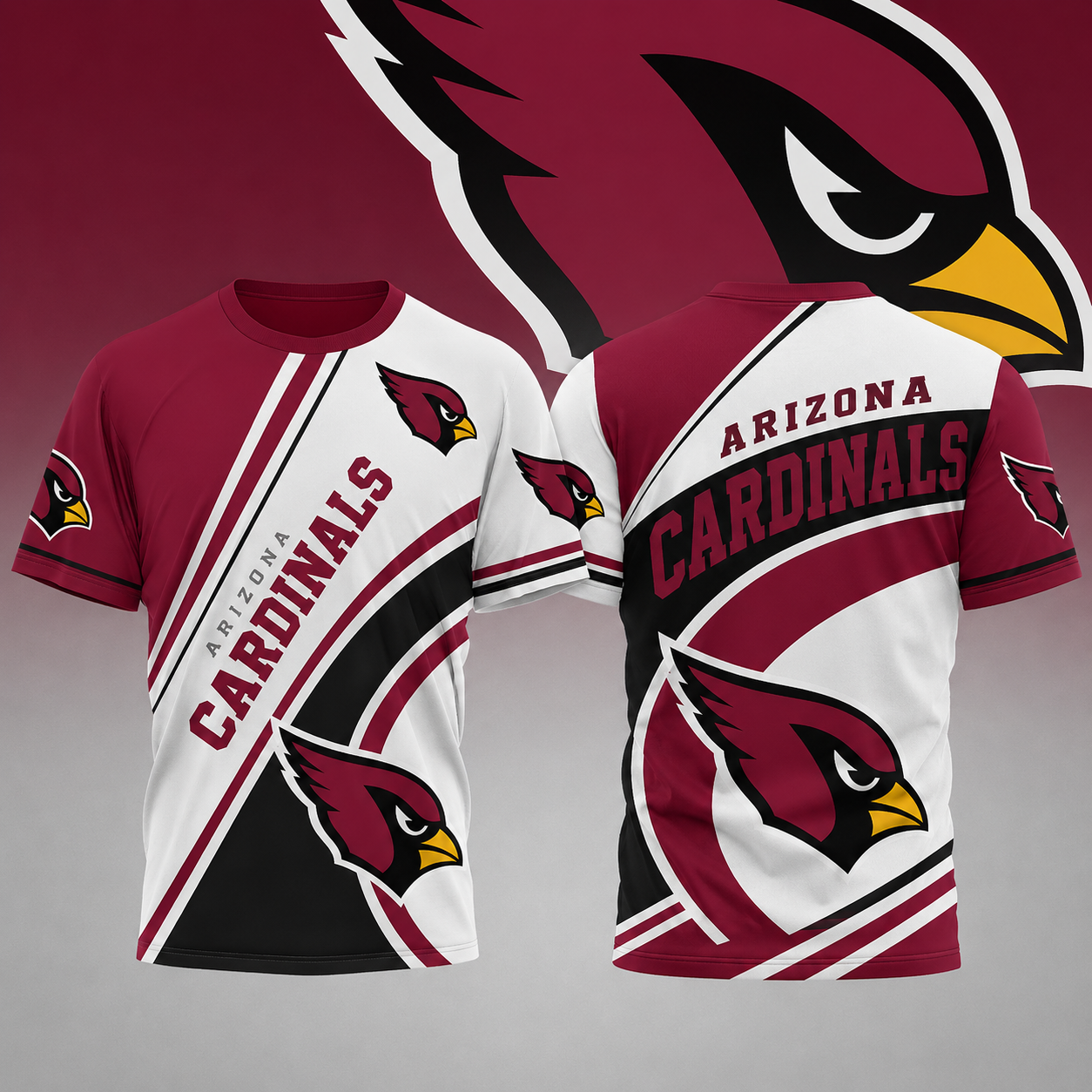 FINAL SALE - NEW CUSTOMIZED NFL20 ARC ARIZONA CARDINALS POLO SHIRT, ZIP POLO SHIRT, T-SHIRT, HOODIE, ZIP HOODIE & SWEATSHIRT