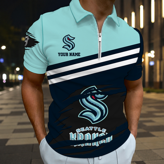 VIRAL EDITION - NEW CUSTOMIZED NHL20 STK SEATTLE KRAKEN T-SHIRT, POLO SHIRT, ZIP POLO SHIRT, SWEATSHIRT, HOODIE & ZIP HOODIE