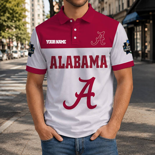 LIMITED EDITION - NEW CUSTOMIZED NCAA CWS21 ABC ALABAMA CRIMSON TIDE T-SHIRT, POLO SHIRT, ZIP POLO SHIRT, SWEATSHIRT, HOODIE & ZIP HOODIE