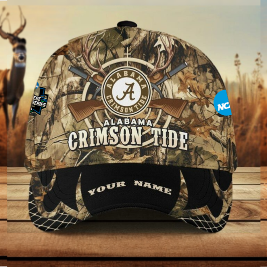 VIRAL EDITON - NEW CUSTOMIZED COLLEGE WORLD SERIES NCAA21 ABC ALABAMA CRIMSON TIDE CLASSIC CAP