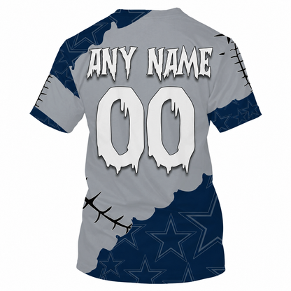 SPECIAL EDITION - NEW CUSTOMIZED NFL21 DCB DALLAS COWBOYS HALLOWEEN SKULL APPAREL FOR FANS