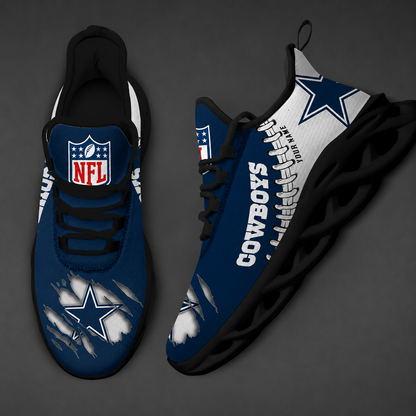 FINAL SALE - NEW CUSTOMIZED NFL21 DCB DALLAS COWBOYS UNISEX MAX SOUL SHOES