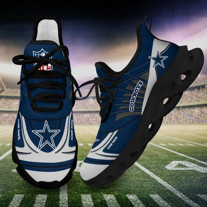 SPECIAL EDITION - NEW CUSTOMIZED NFL21 DCB DALLAS COWBOYS UNISEX MAX SOUL SHOES