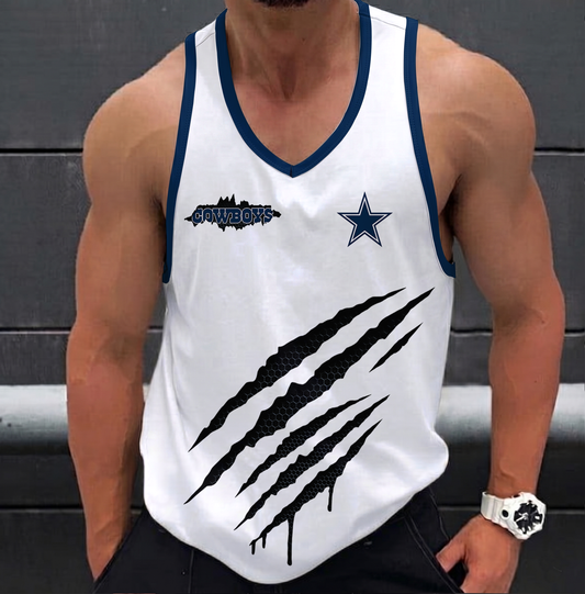 LIMITED EDITION - NEW CUSTOMIZED NFL21 DCB DALLAS COWBOYS UNISEX TANK TOP