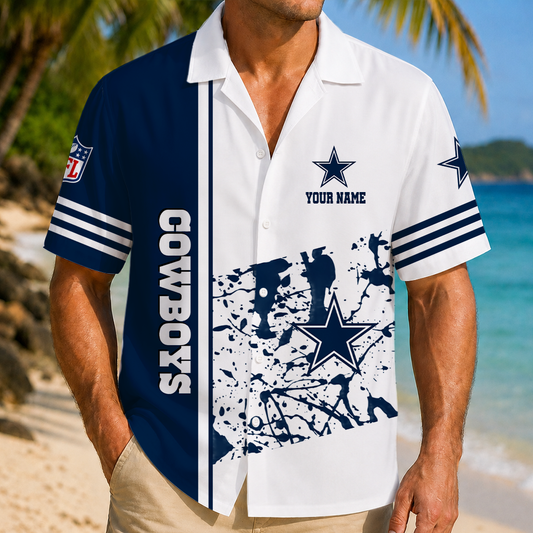 FINAL SALE - NEW CUSTOMIZED NFL21 DCB DALLAS COWBOYS UNISEX HAWAIIAN SHIRT