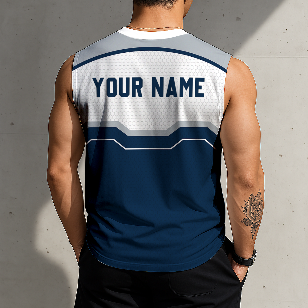 FINAL SALE - NEW CUSTOMIZED NFL21 DCB DALLAS COWBOYS MEN'S GYM SHIRT