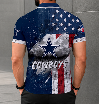 FINAL SALE - NEW CUSTOMIZED NFL21 DCB DALLAS COWBOYS POLO SHIRT