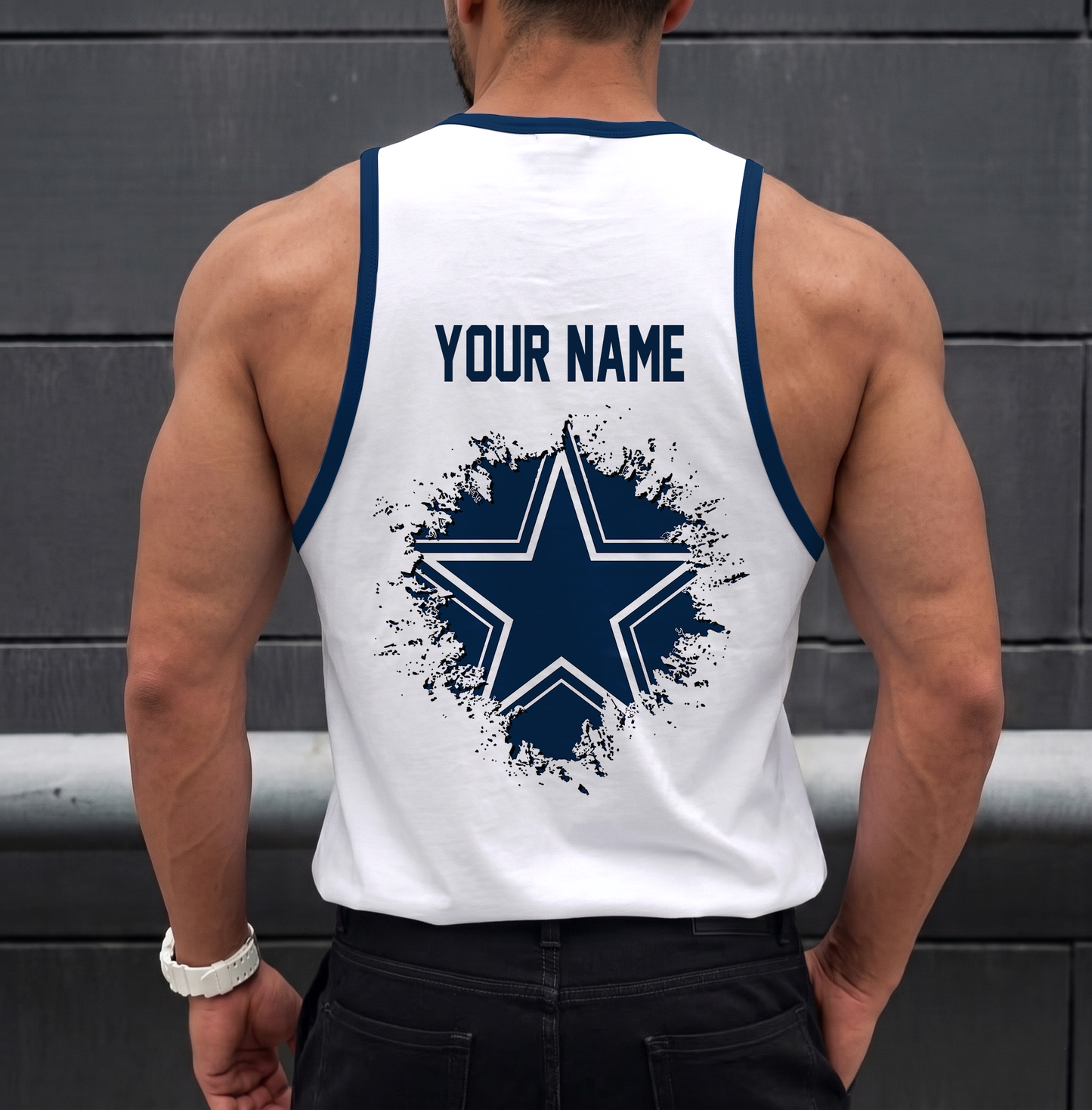 LIMITED EDITION - NEW CUSTOMIZED NFL21 DCB DALLAS COWBOYS UNISEX TANK TOP