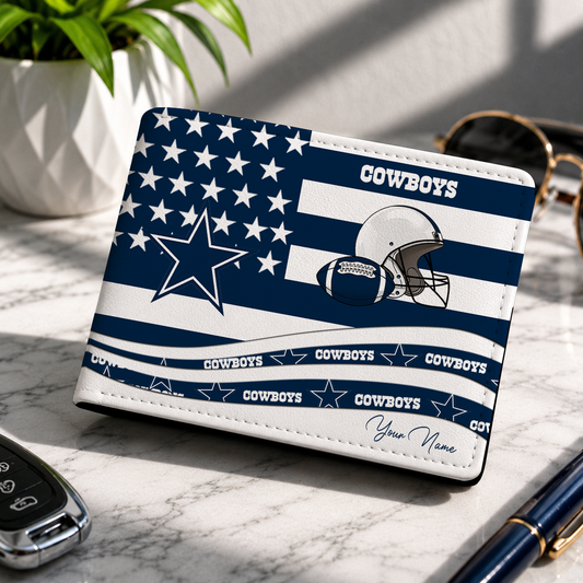 FINAL SALE - NEW CUSTOMIZED NFL21 DCB DALLAS COWBOYS LEATHER WALLET