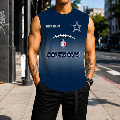 VIRAL EDITION - NEW CUSTOMIZED NFL21 DCB DALLAS COWBOYS MEN'S GYM SHIRT