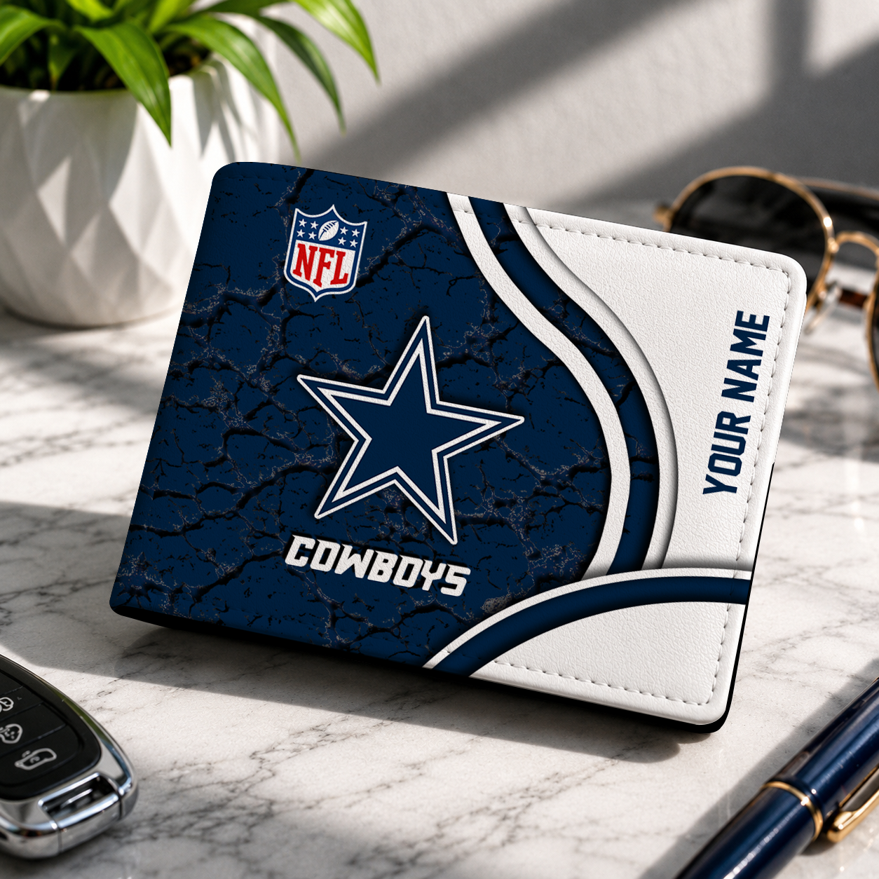 LIMITED EDITION - NEW CUSTOMIZED NFL21 DCB DALLAS COWBOYS LEATHER WALLET