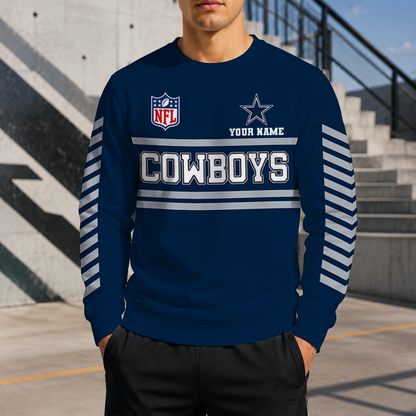 FINAL SALE - NEW CUSTOMIZED NFL21 DCB DALLAS COWBOYS UNISEX SWEATSHIRT