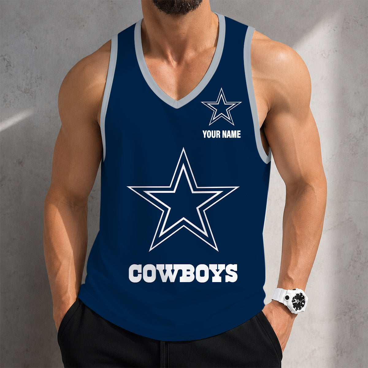 VIRAL EDITION - NEW CUSTOMIZED NFL21 DCB DALLAS COWBOYS TANK TOP