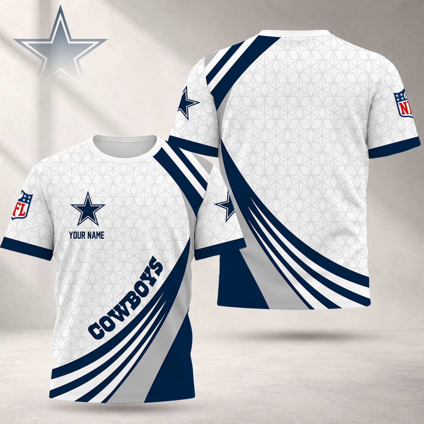 FINAL SALE - NEW CUSTOMIZED NFL21 DCB DALLAS COWBOYS T-SHIRT, POLO SHIRT, ZIP POLO SHIRT, SWEATSHIRT, HOODIE & ZIP HOODIE