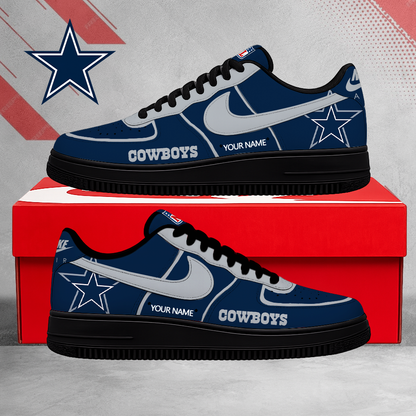 EXCLUSIVE EDITION - NEW CUSTOMIZED NFL21 DCB DALLAS COWBOYS AF1 SHOES