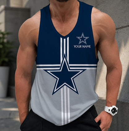LIMITED EDITION - NEW CUSTOMIZED NFL21 DCB DALLAS COWBOYS TANK TOP