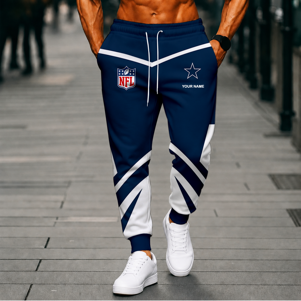 FINAL SALE - NEW CUSTOMIZED NFL21 DCB DALLAS COWBOYS SWEATPANTS