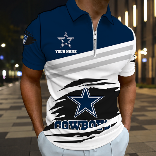 FINAL SALE - NEW CUSTOMIZED NFL21 DCB DALLAS COWBOYS T-SHIRT, POLO SHIRT, ZIP POLO SHIRT, SWEATSHIRT, HOODIE & ZIP HOODIE