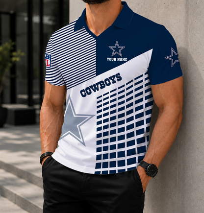 FINAL SALE - NEW CUSTOMIZED NFL21 DCB DALLAS COWBOYS POLO SHIRT