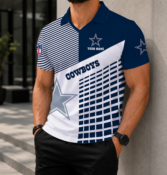 FINAL SALE - NEW CUSTOMIZED NFL21 DCB DALLAS COWBOYS POLO SHIRT
