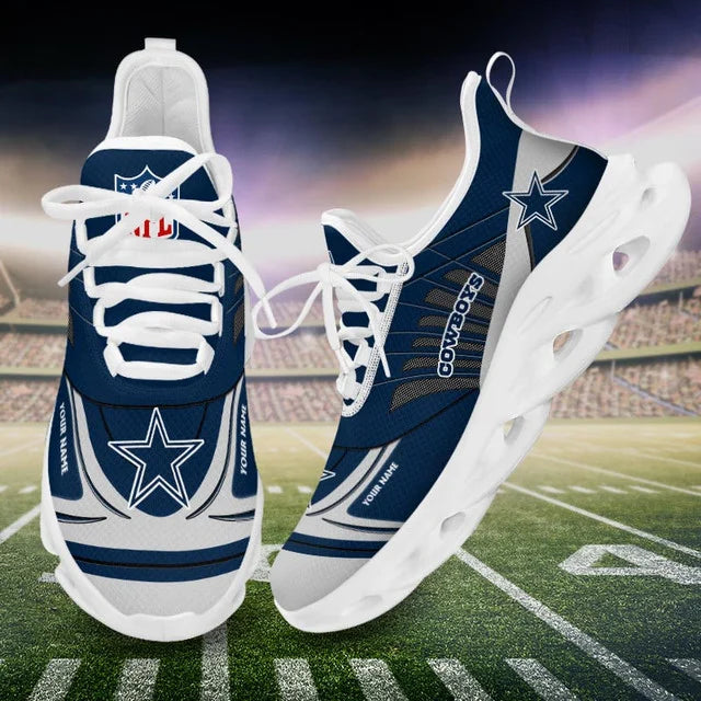SPECIAL EDITION - NEW CUSTOMIZED NFL21 DCB DALLAS COWBOYS UNISEX MAX SOUL SHOES
