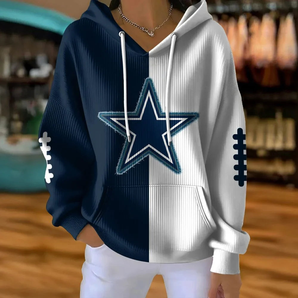 VIRAL EDITION - NEW CUSTOMIZED NFL21 DCB DALLAS COWBOYS RIBBED HOODIE & SWEATSHIRT