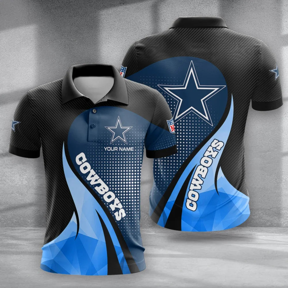 LIMITED EDITION - NEW CUSTOMIZED NFL21 DCB DALLAS COWBOYS POLO, T-SHIRT & SHORT PANTS SET