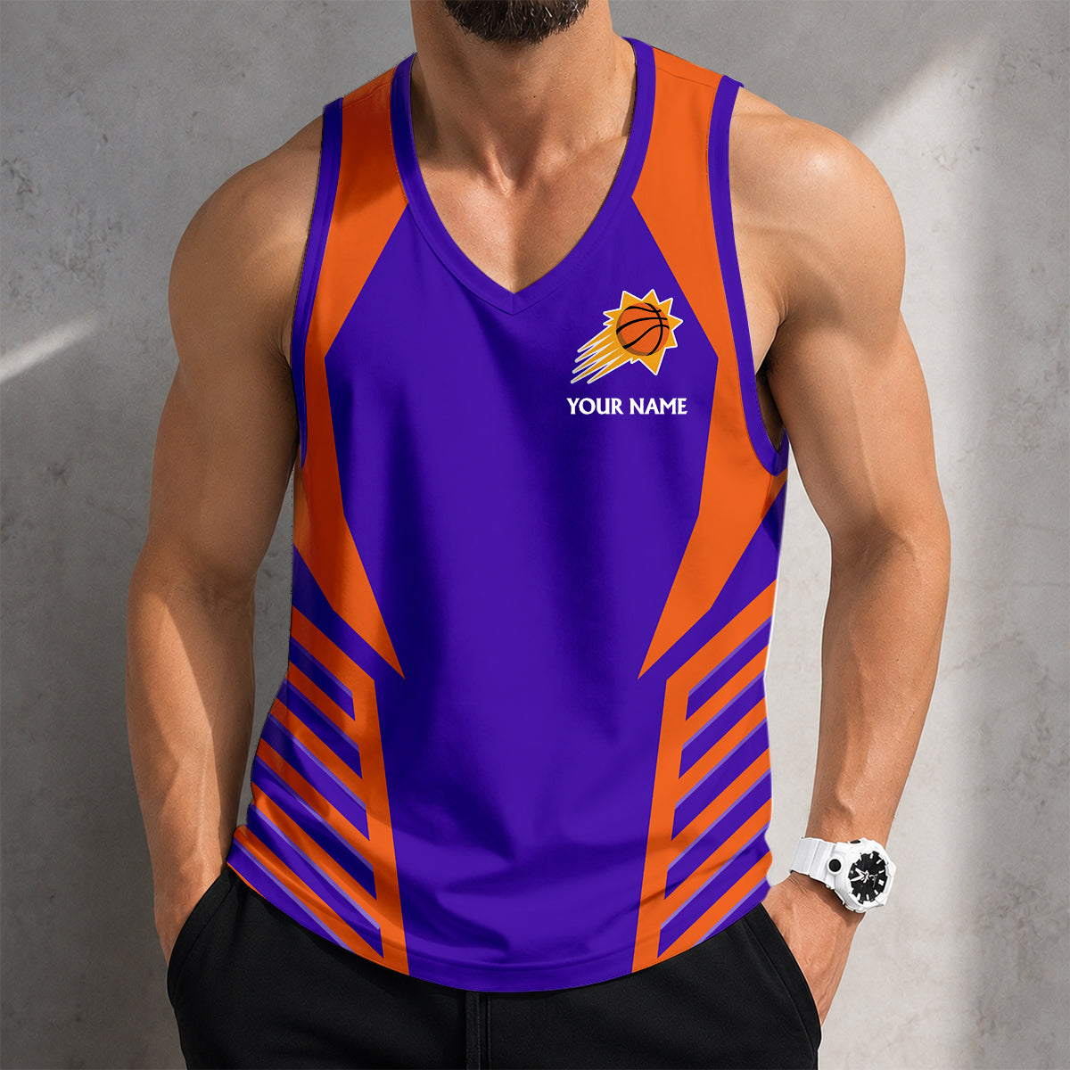 SPECIAL EDITION - NEW CUSTOMIZED NBA21 PSU PHOENIX SUNS MEN'S TANK TOP