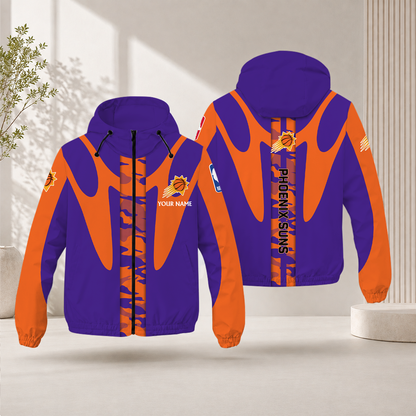 FINAL SALE - NEW CUSTOMIZED NBA21 PSU PHOENIX SUNS WINDBREAKER JACKET