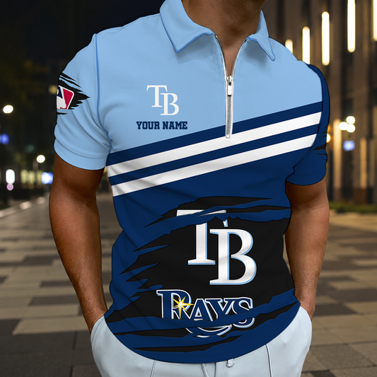 HOT DEAL - NEW CUSTOMIZED MLB21 TBR TAMPA BAY RAYS T-SHIRT, POLO SHIRT, ZIP POLO SHIRT, SWEATSHIRT, HOODIE & ZIP HOODIE