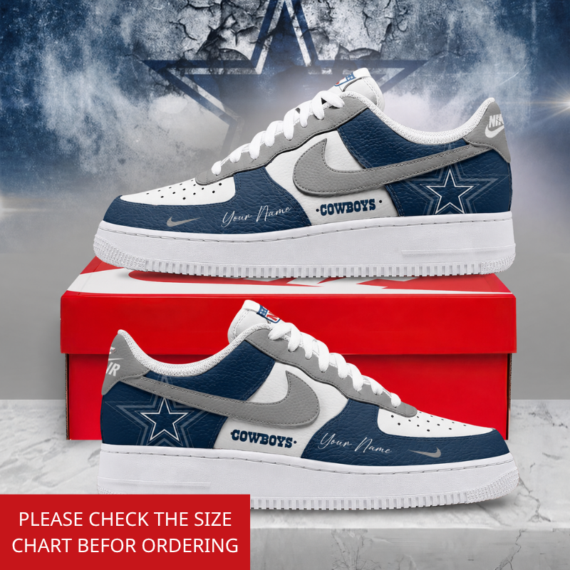 FINAL SALE - NEW CUSTOMIZED NFL21 DCB DALLAS COWBOYS AF1 SHOES