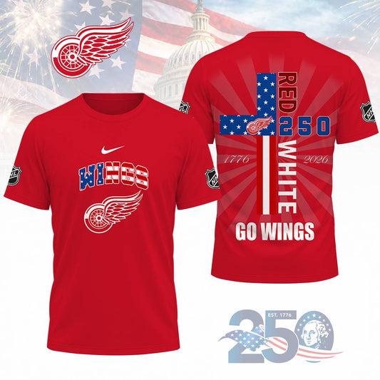FINAL SALE - NEW CUSTOMIZED NHL22 DRW DETROIT RED WINGS T-SHIRT, POLO SHIRT, ZIP POLO SHIRT, SWEATSHIRT, HOODIE & ZIP HOODIE