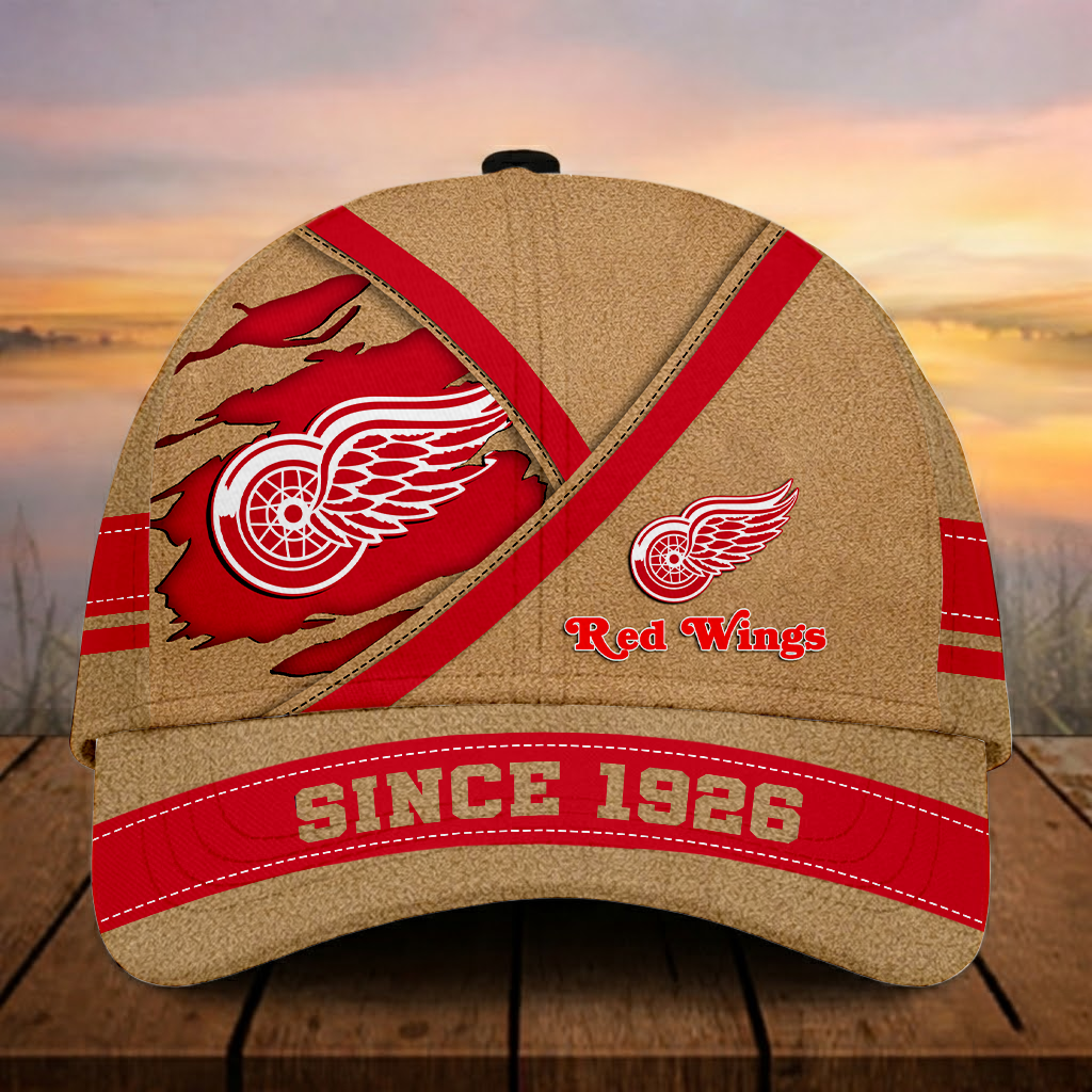 LIMITED EDITION - NEW CUSTOMIZED NHL22 DRW DR WINGS CLASSIC CAP