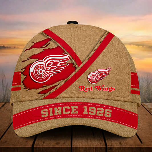 LIMITED EDITION - NEW CUSTOMIZED NHL22 DRW DR WINGS CLASSIC CAP