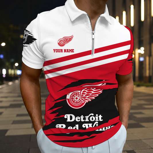 VIRAL EDITION - NEW CUSTOMIZED NHL22 DRW DETROIT RED WINGS T-SHIRT, POLO SHIRT, ZIP POLO SHIRT, SWEATSHIRT, HOODIE & ZIP HOODIE