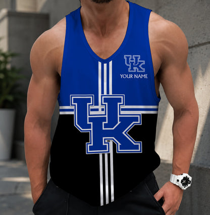 SPECIAL EDTION - NEW CUSTOMIZED NCAA MAM22 KEW KENTUCKY WILDCATS STRAPPY UNISEX TANK TOP